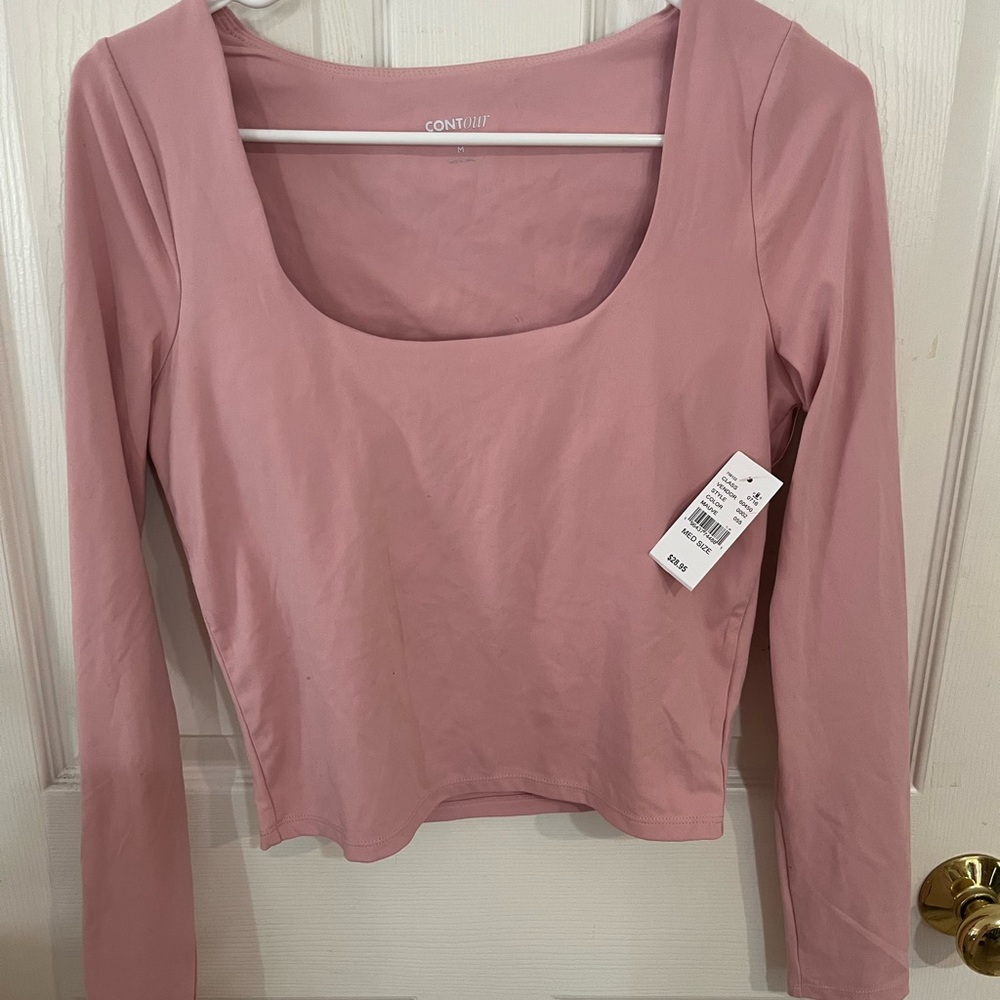 Long sleeve “Contour” brand, color Mauve, size M, bought at Pacsun.  New w/ tags